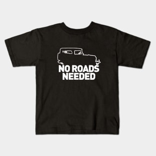 No Roads Needed (White) Kids T-Shirt